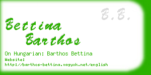 bettina barthos business card